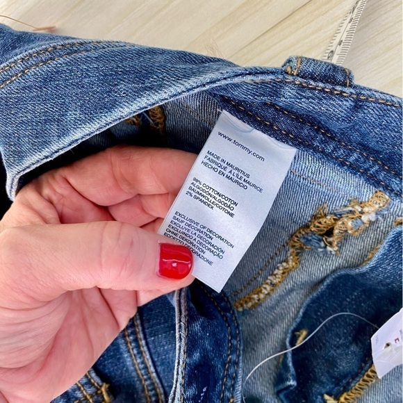 Tommy Hilfiger Denim Jean mini skirt size 12 NWT - Picture 5 of 14